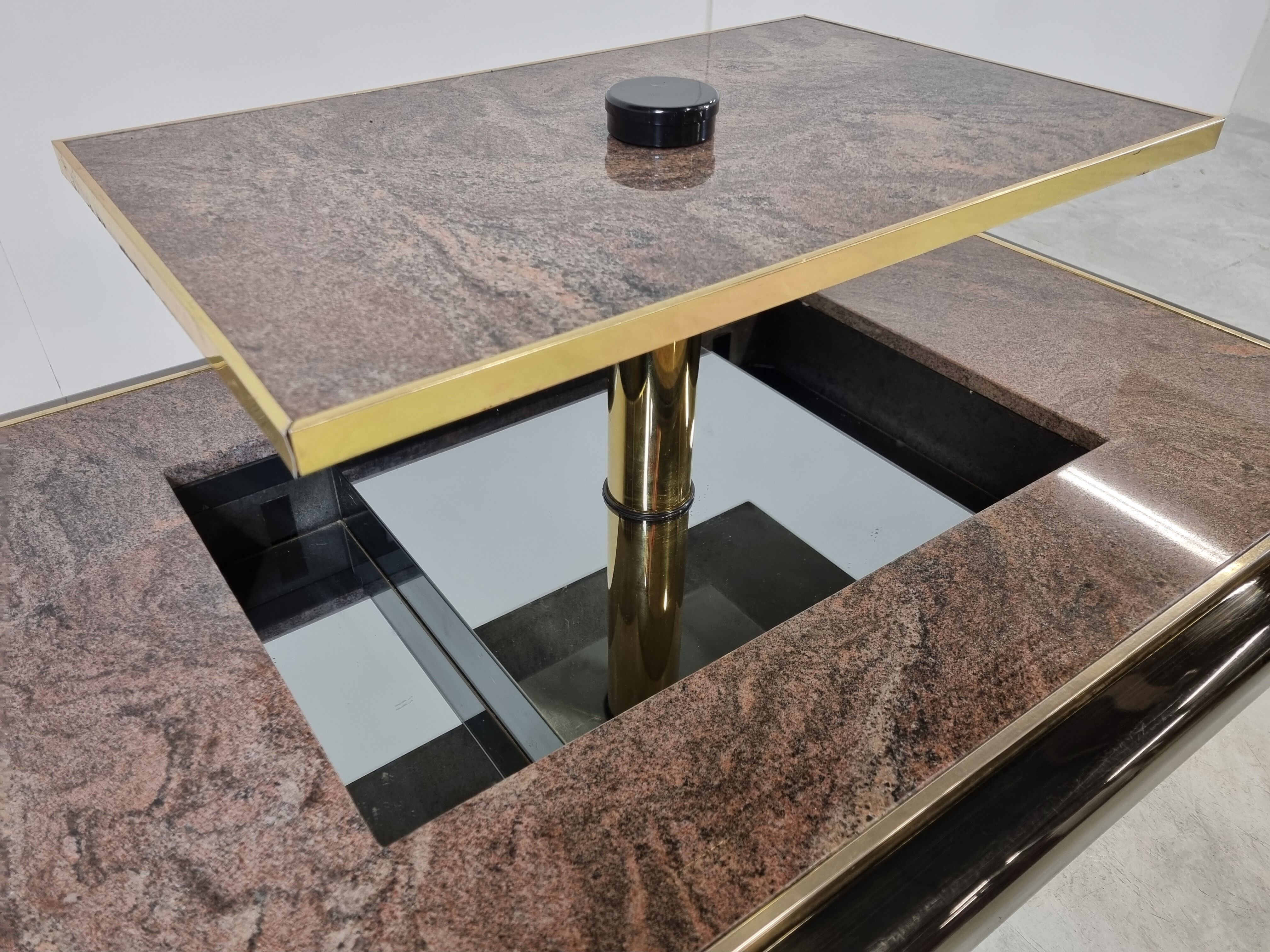 Vintage hidden bar coffee by Fedam, 1980s