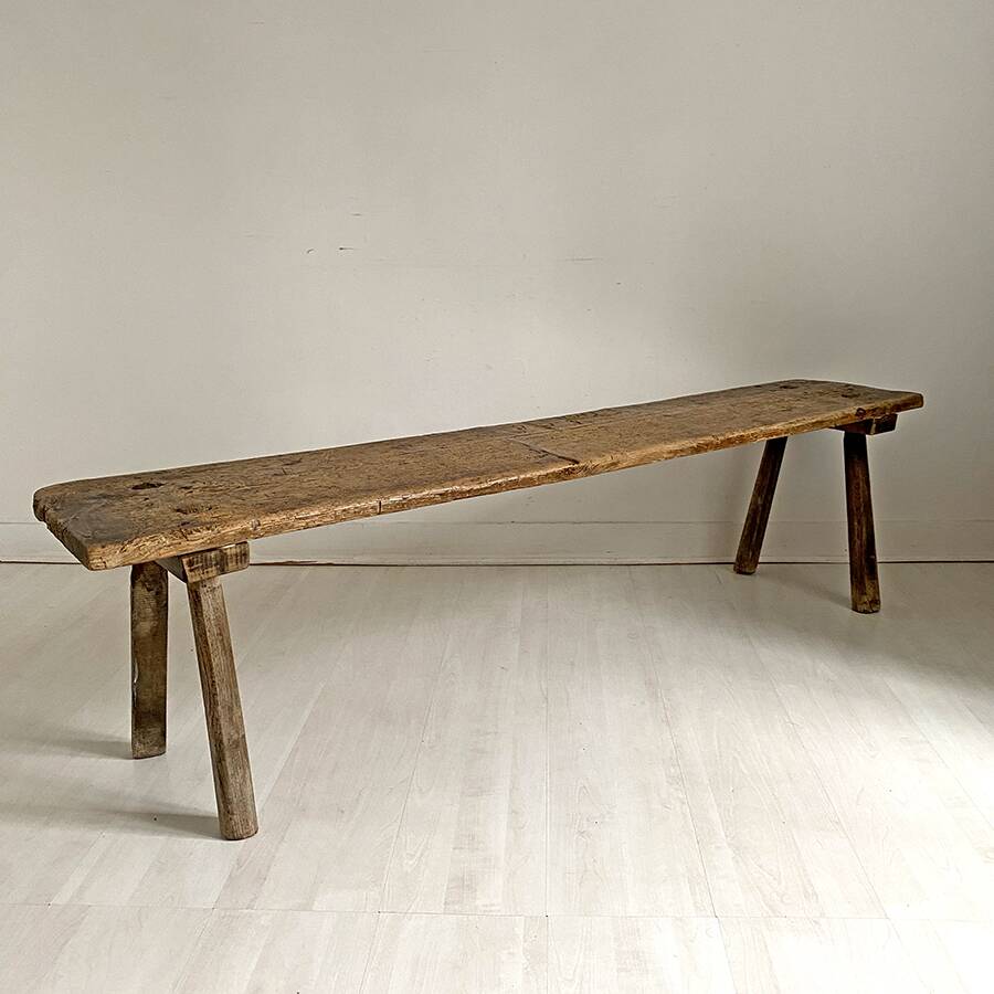 Banc rustique de ferme