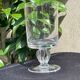 6 Large twisted plain crystal glasses – Typical of the 1960s-1970's