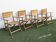 4 vintage folding garden chairs – French work from the 1970s-80s