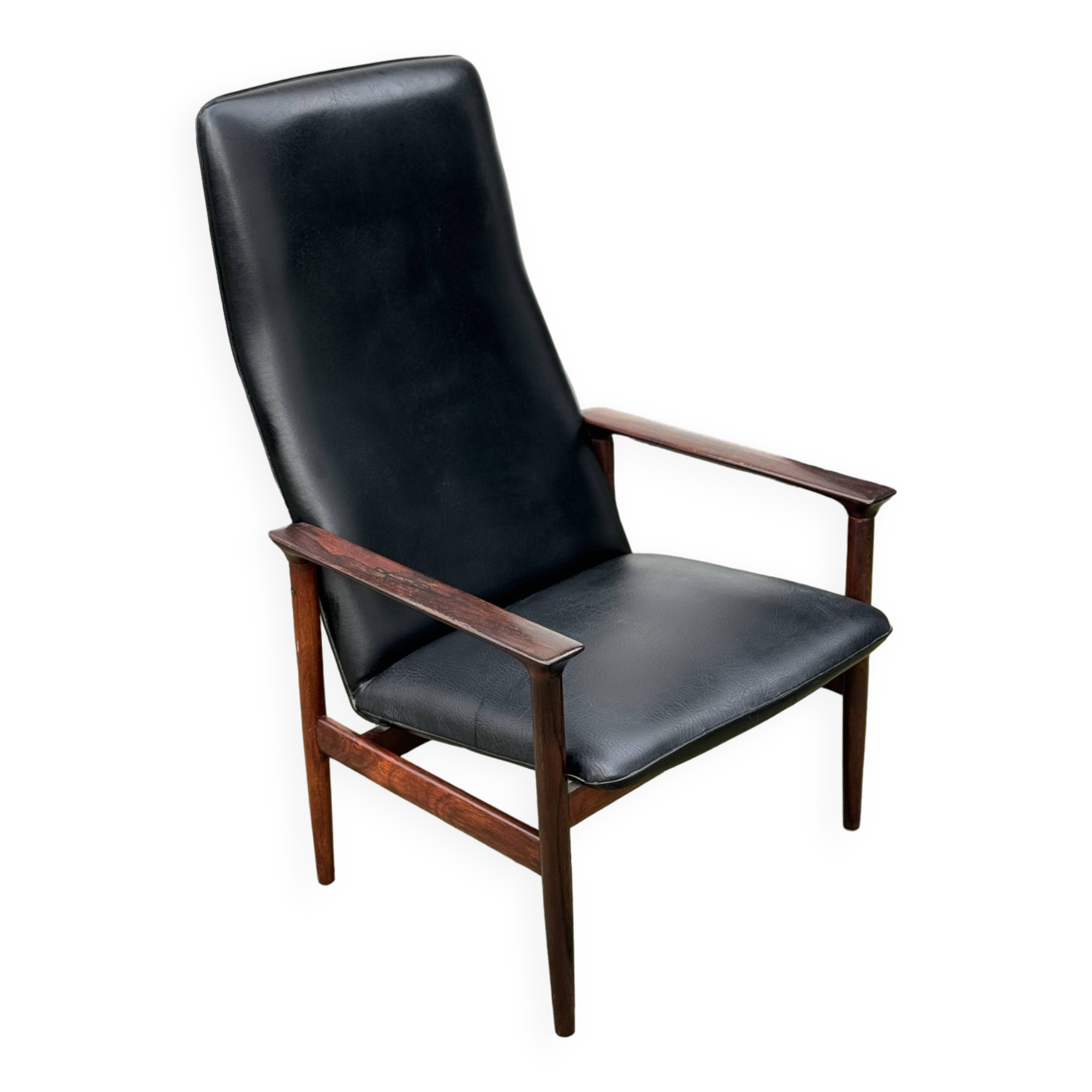 Vintage Norweigan Rosewood Highback Chair