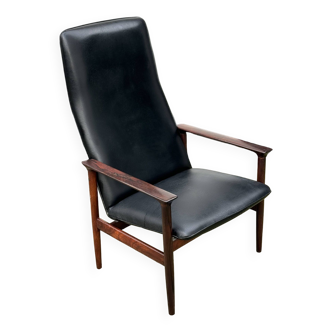 Vintage Norweigan Rosewood Highback Chair