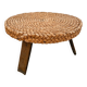Brutalist tripod coffee table attributed to Audoux & Minnet (1950s)