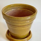 Pot and saucer clarous france pottery