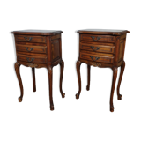 Louis XV style bedside pair