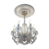 Bohemian crystal chandelier with 6 branches XXeme