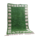 Beni Ourain style rug - Green Moroccan rug made of hand-woven wool - 250 x 154