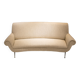 Gigi Radice Mid-Century Modern Ivory Chenille Cotton Curved Italian Sofa