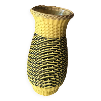 Vintage scoubidou vase