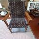 Fauteuil en chêne clair et contreplaqué moulé scandinave