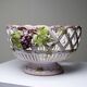 Openwork bowl in painted earthenware, Émile Tessier Le Croisic, 30-50's accidents