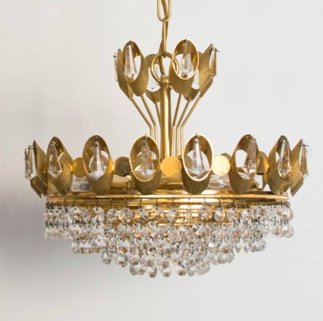 Lampe à suspension  vintage Palwa .