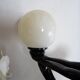 Lampe danseuse nue design 70's 80's- art déco globe boule