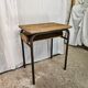 Bureau d'écolier 1950 une place taille adulte avec casier