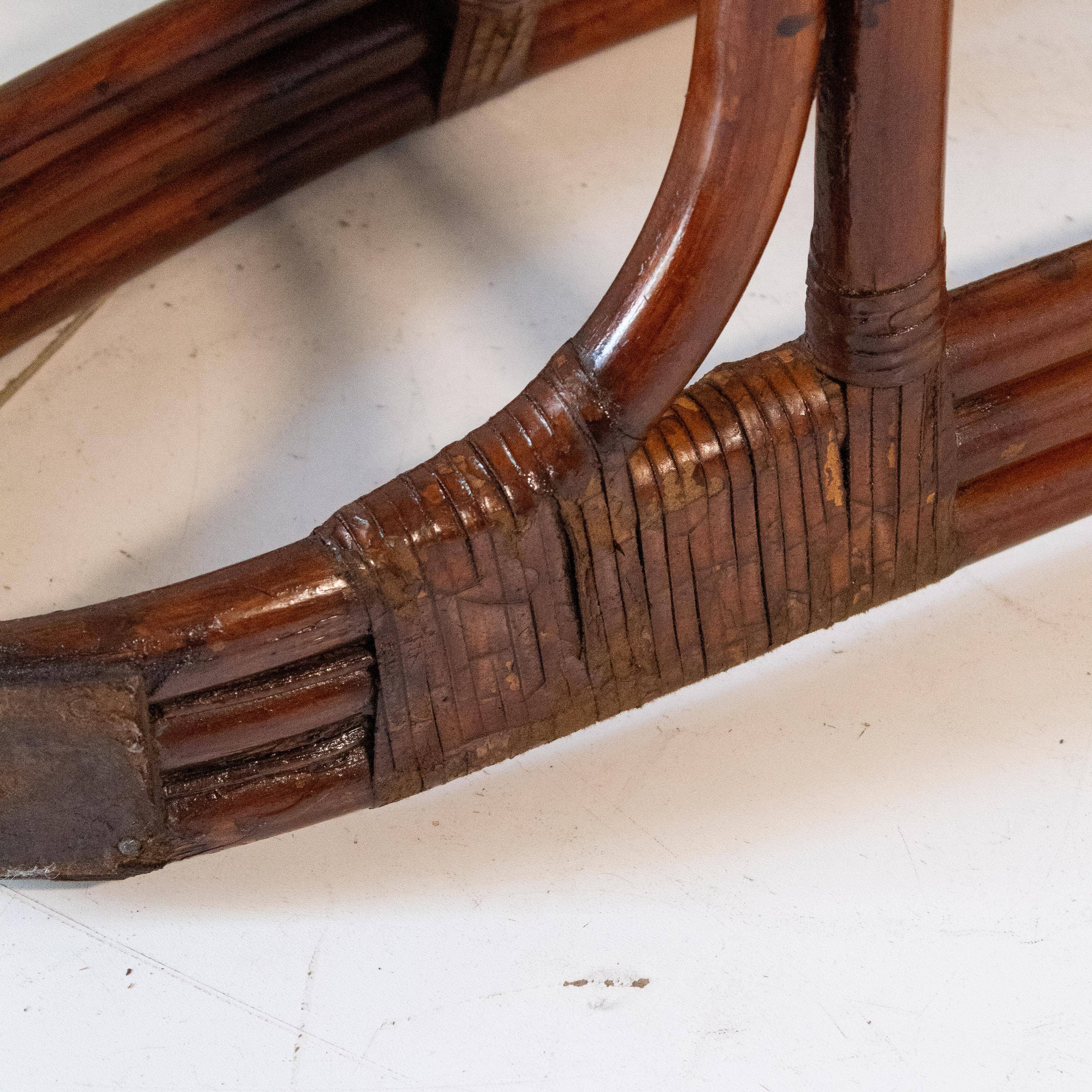 Mid Century Modern Bamboo Armchair, Italy 1960s