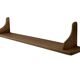 Vintage oak wall rack book shelf 1970s wood minimalist design