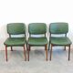 Mid-Century Modern dining chair in teak and leather, Denmark 1960s