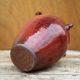 Ox blood red glazed sandstone vase, signed vase, vintage flower pot, vase with handles, collection