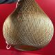 Vintage Scandinavian pear-shaped pendant light in synthetic wire.