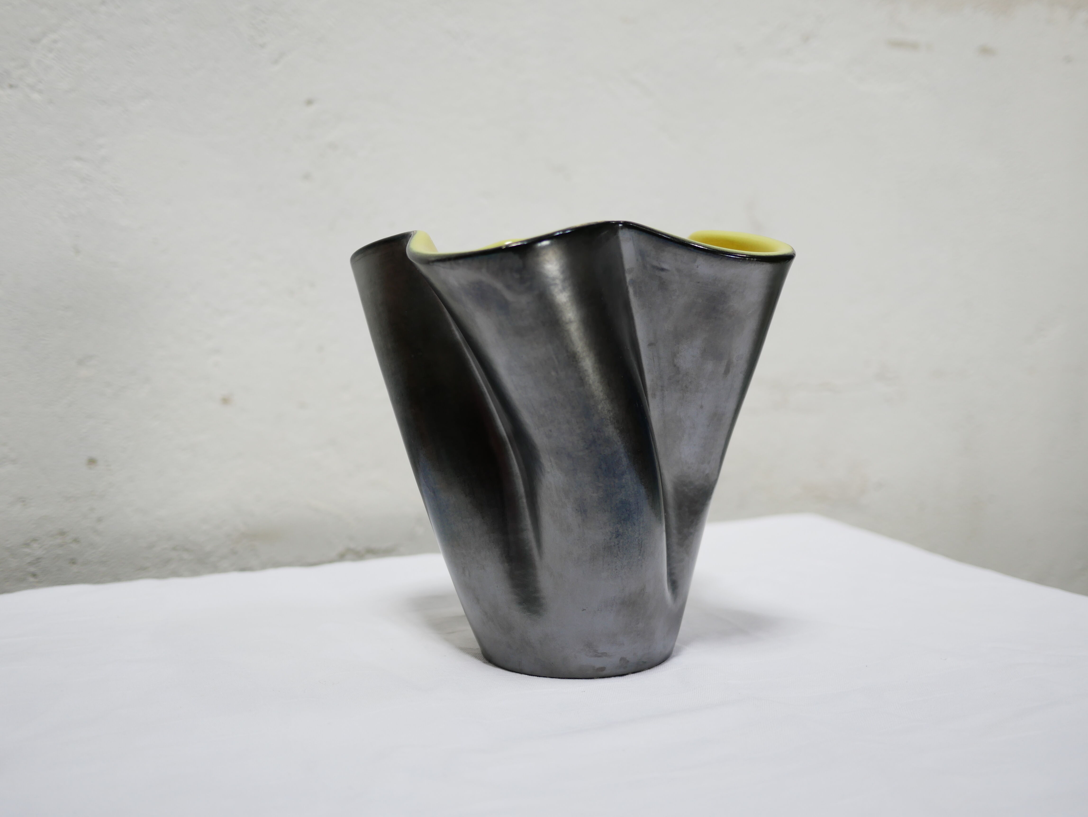 Vintage ceramic vase by Elchinger