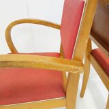 Paire de fauteuils bridge rockabilly 1950