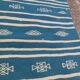 Tapis kilim traditionnel bleu et blanc fait main en pure laine - 195x115cm