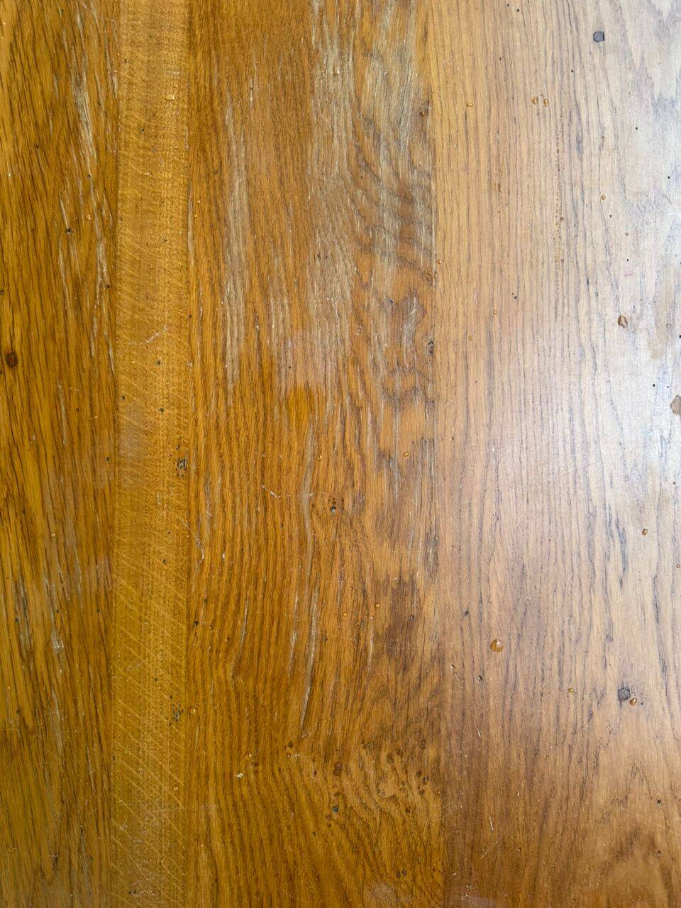 Table basse de ferme en chêne massif 1950 de 105cm