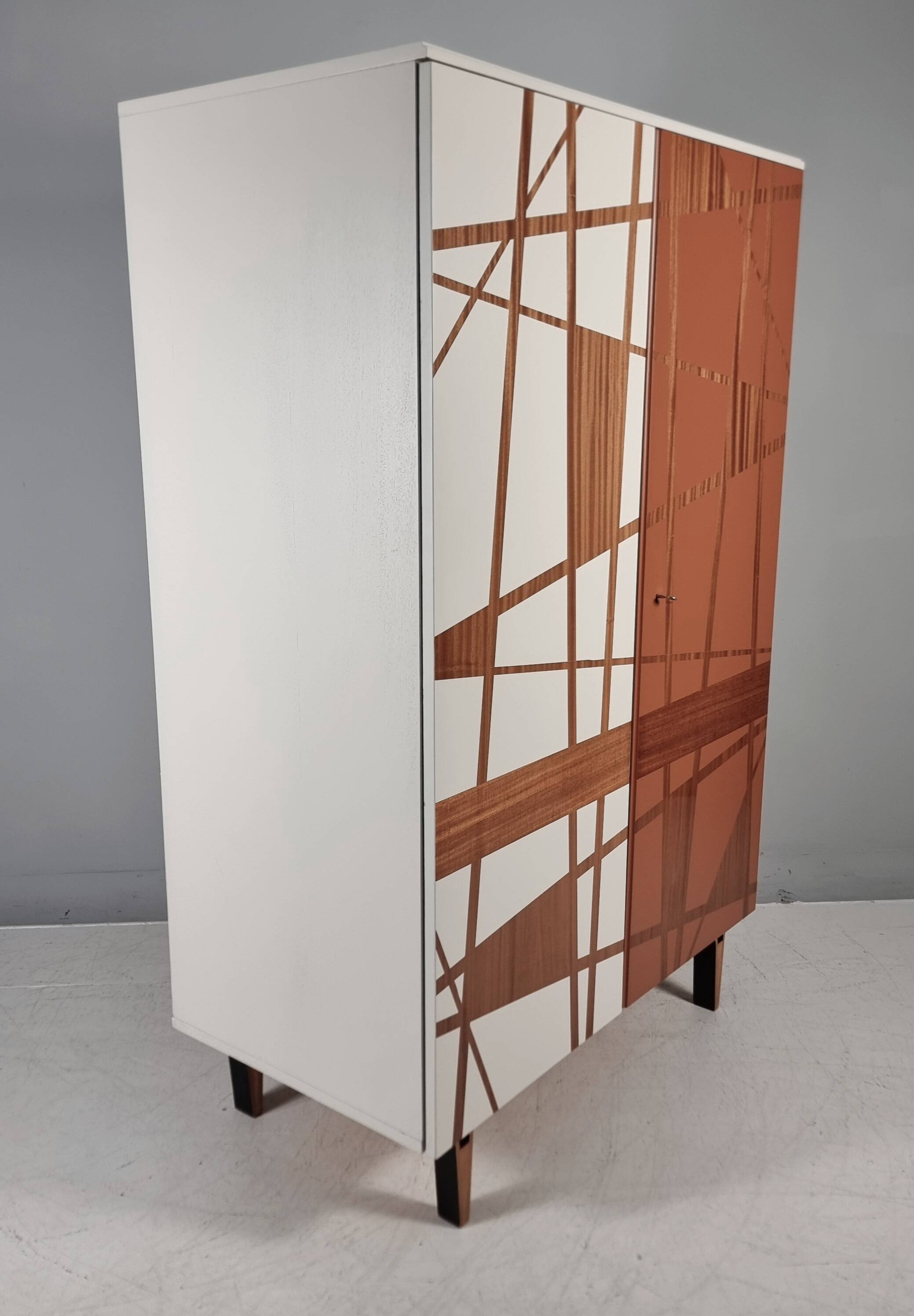 Vintage Wardrobe in Beech, 1970s