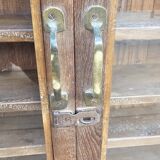 Antique Burmese teak collector's wall display case