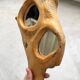Set de 4 miroirs organiques brutalistes en bois années 50