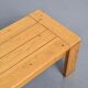 Pine coffee table Les Arcs, circa 1970
