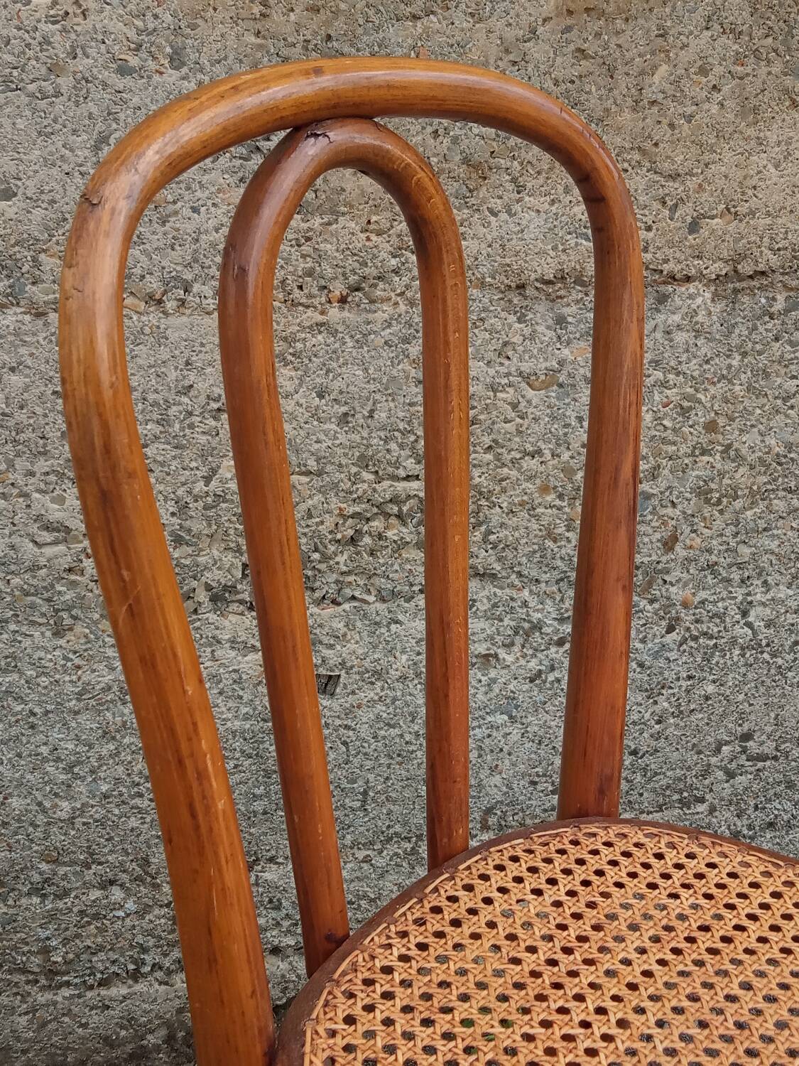Pair of caned Fischel chairs, circa 1900