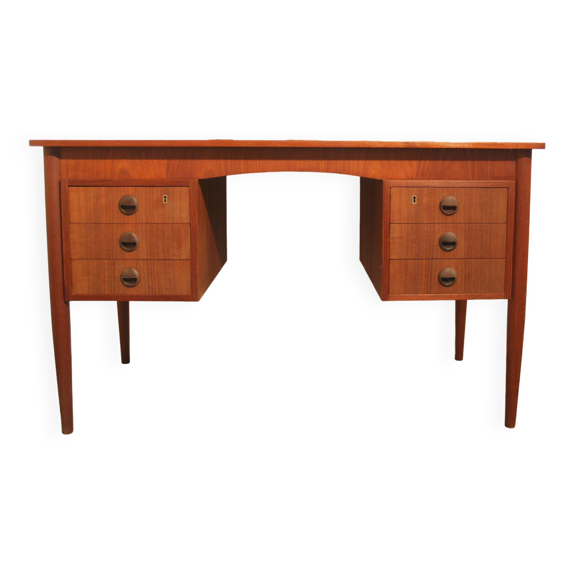 Vintage Danish teak design desk from the 50s and 60s