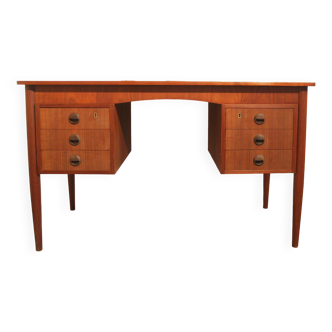 Vintage Danish design teak desk from the 50s and 60s
