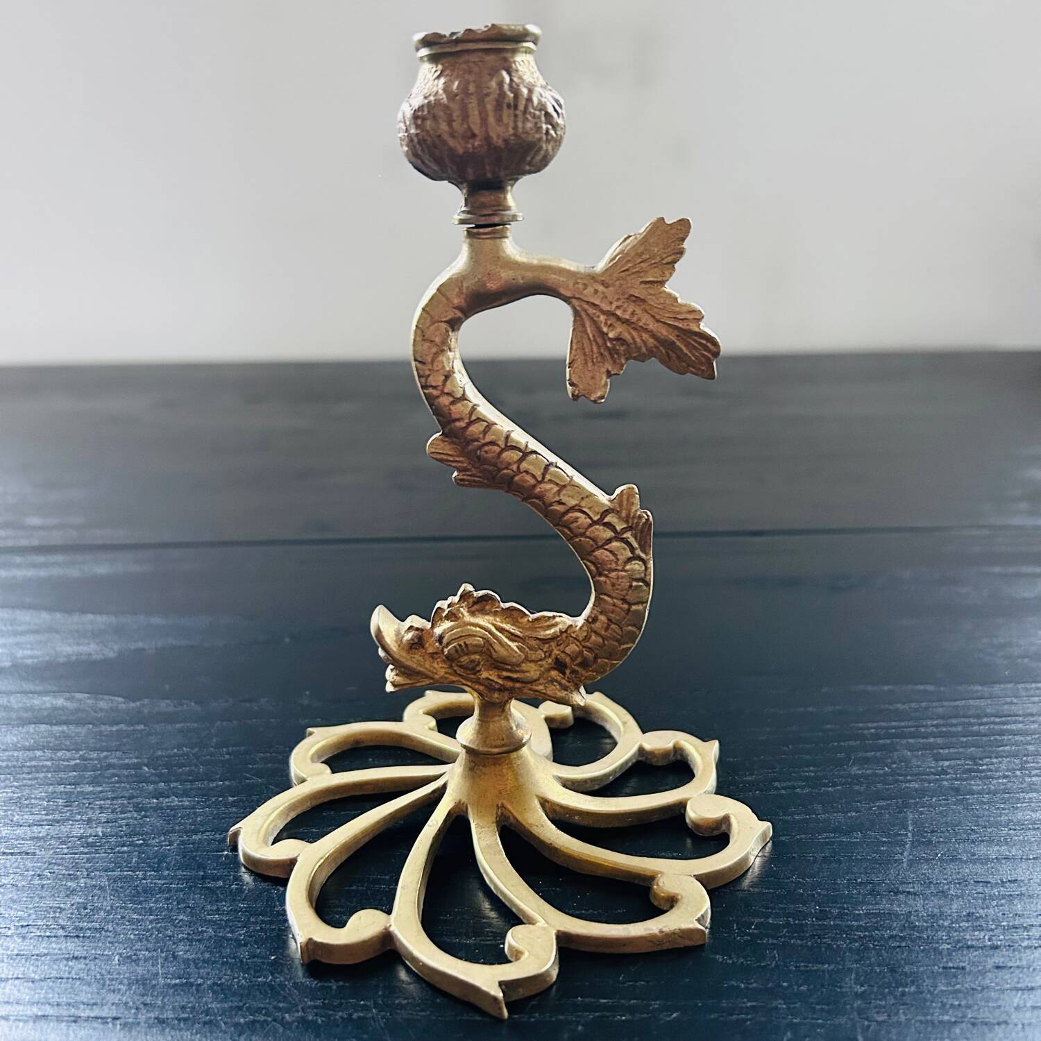 Pair of gilded bronze candlesticks