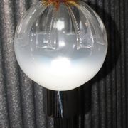 Lampadaire vintage chromé Murano Mazzega