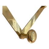 Brass accordion coat rack