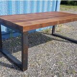 Industrial Wood-Metal Table
