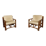 ✨ Vintage rattan armchairs – 1960s ✨
