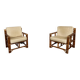 Fauteuils en rotin, années 60