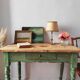Small old patinated farm table
