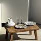 Assiette ancienne en faïence à décor de paysage bleu D24,5