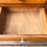 Art Deco bedside, 2 drawers in walnut Circa 40 /50