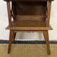Bedside table with lattices, vintage compass legs