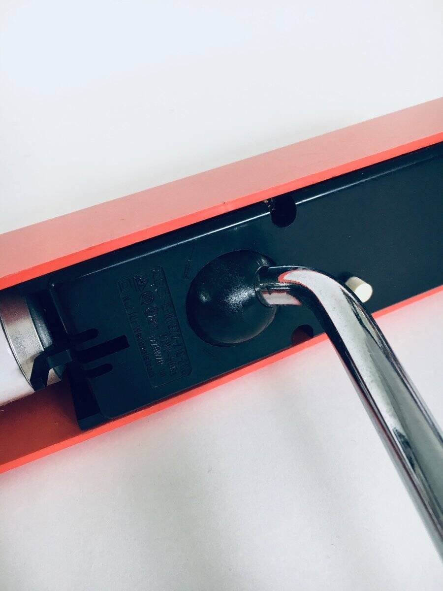 German design swing arm mounted desk lamp from AEG, 1970s