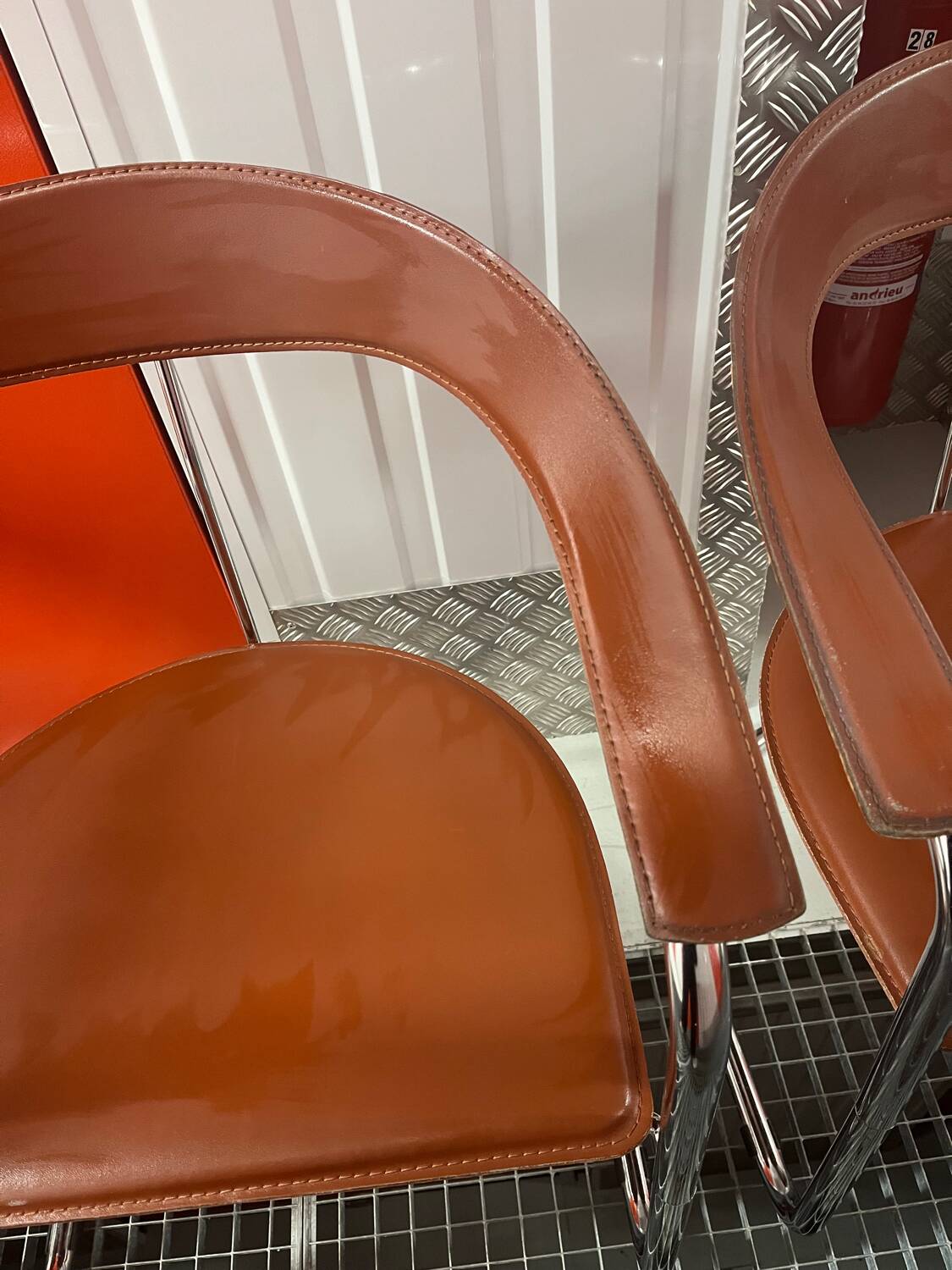 Rare set of 4 “Canasta” chairs by Arrben