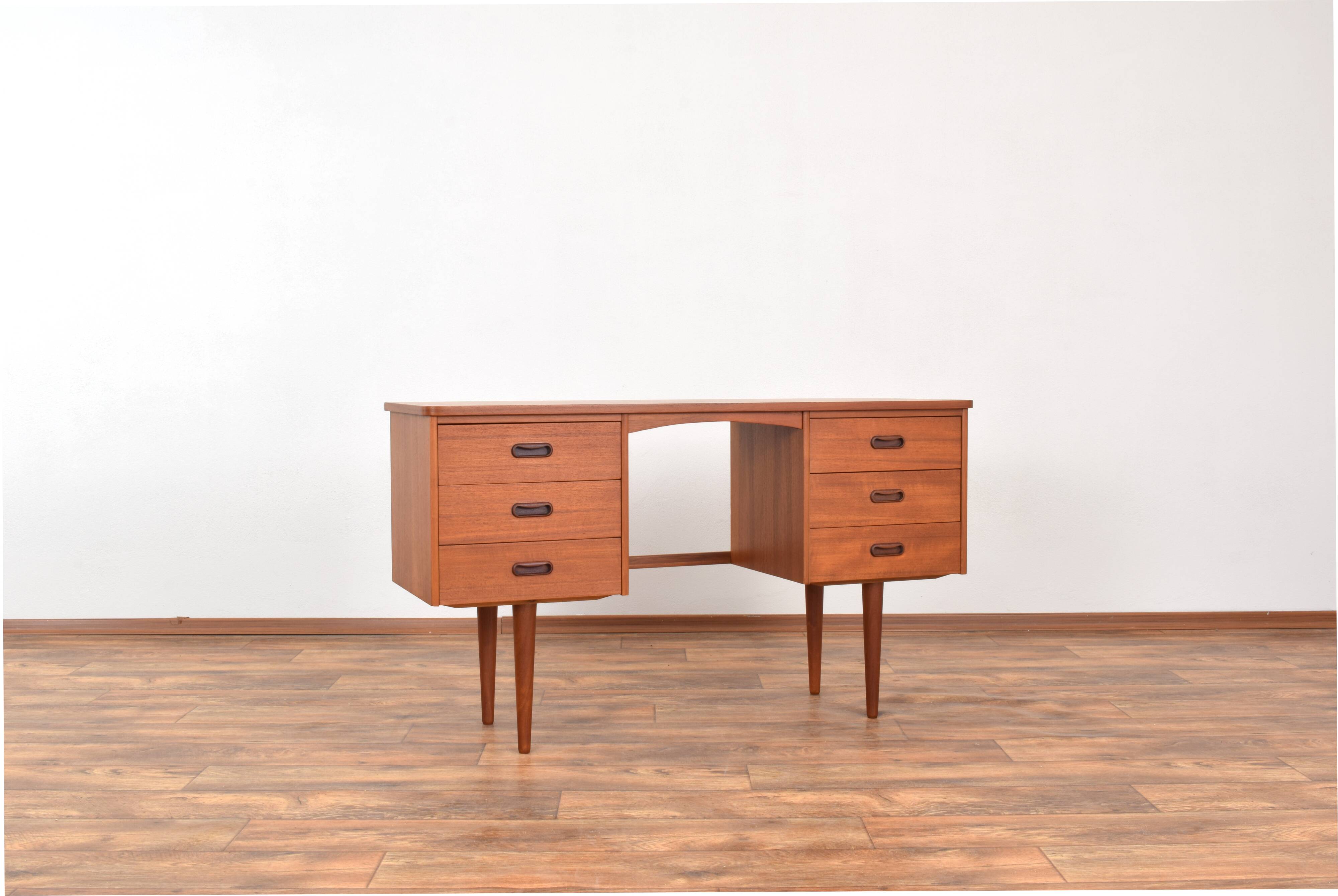 Mid-Century Danish Teak Desk, 1960s.