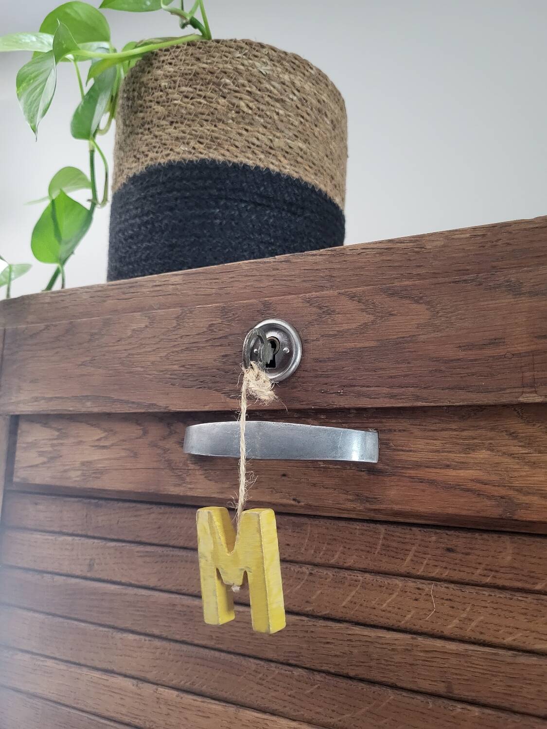 Double Oak Filing Cabinet