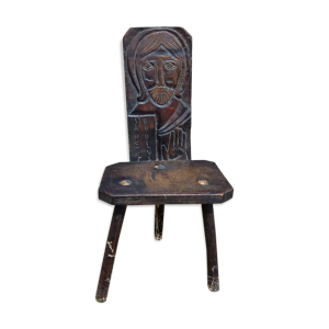 Tabouret ancien tripode sanctus