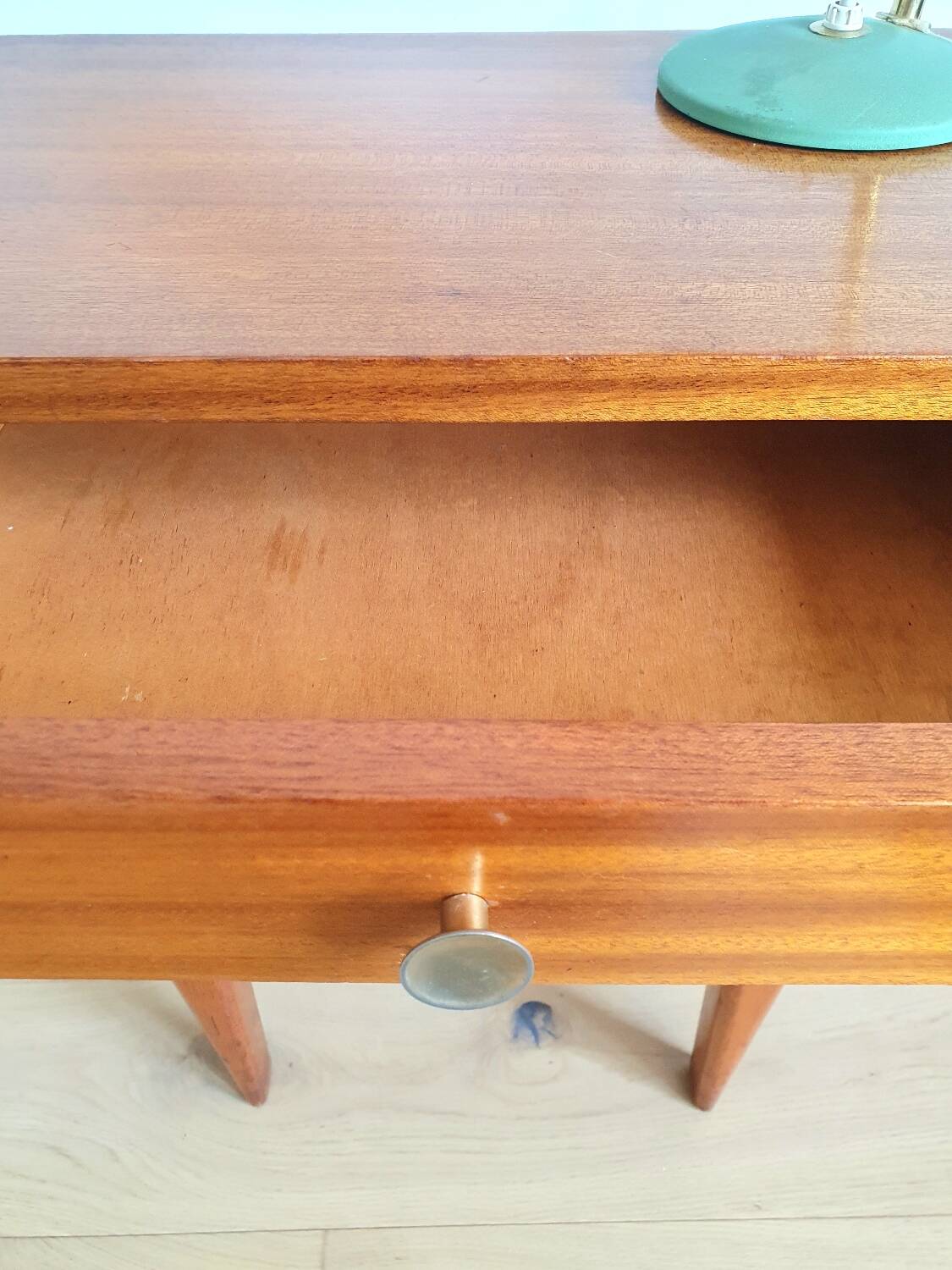 Vintage teak bedside table